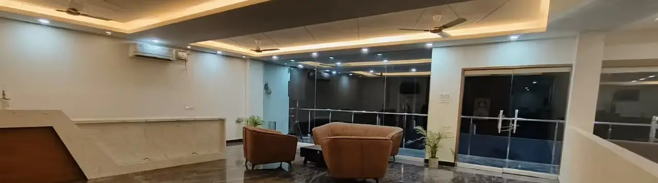 Lobby area of ANS M Square Hotel & Resort, Kalaburagi