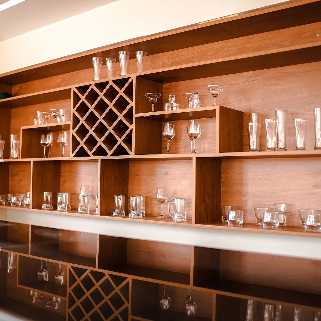 Bar counter in a restaurant at ANS M Square Hotel & Resort, Kalaburagi
