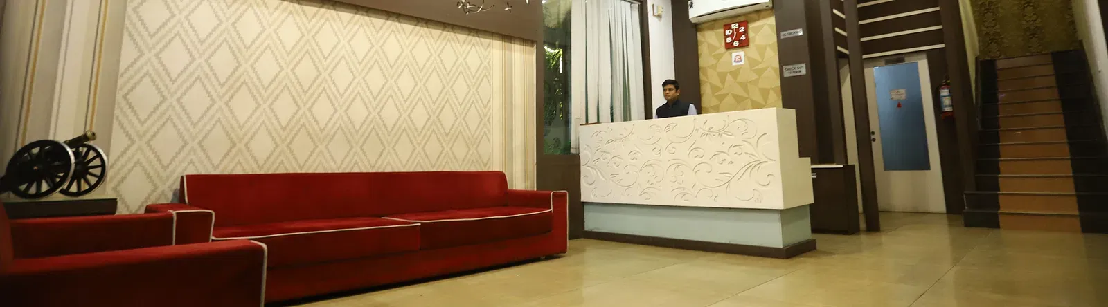 Lobby area of M Square Hotels & Resorts